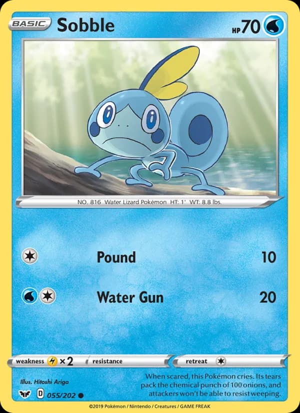 Sobble card in English