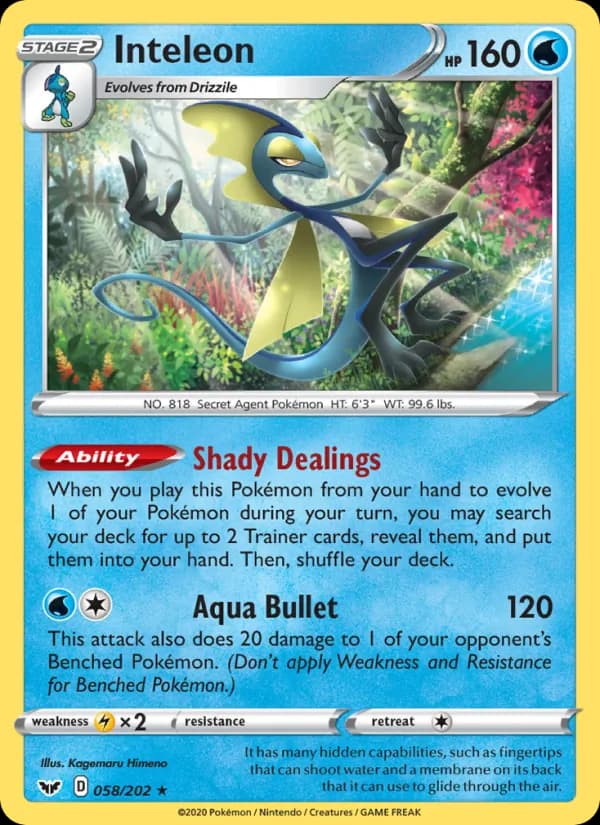 Inteleon card in English
