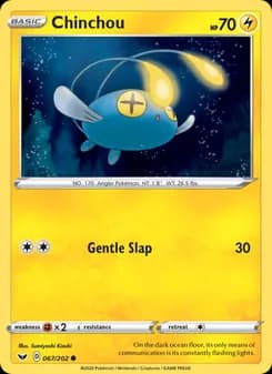 Chinchou card in English
