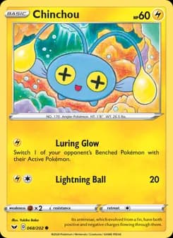 Chinchou card in English