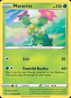 Maractus card in English