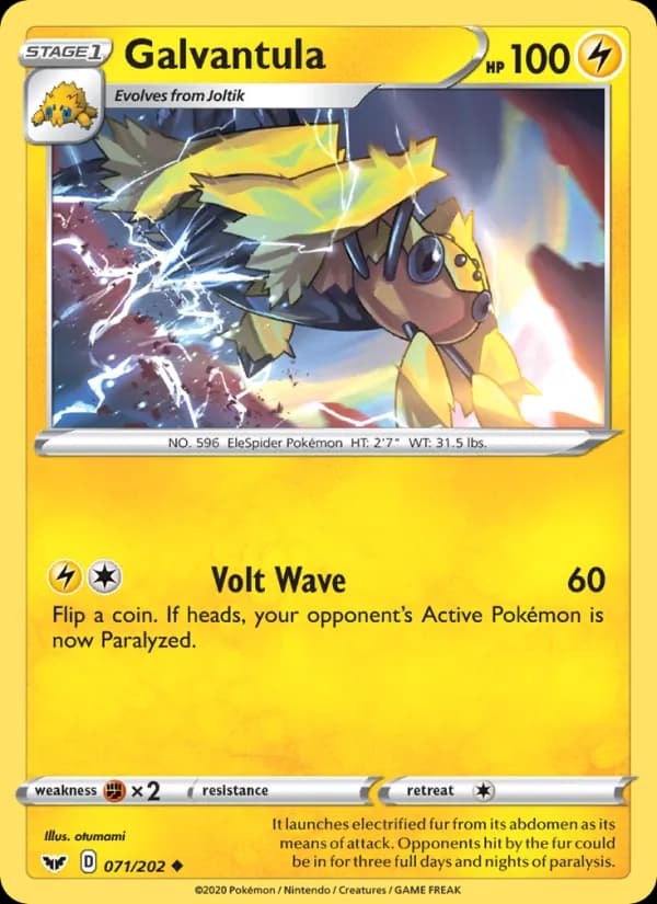 Galvantula card in English