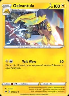 Galvantula card in English