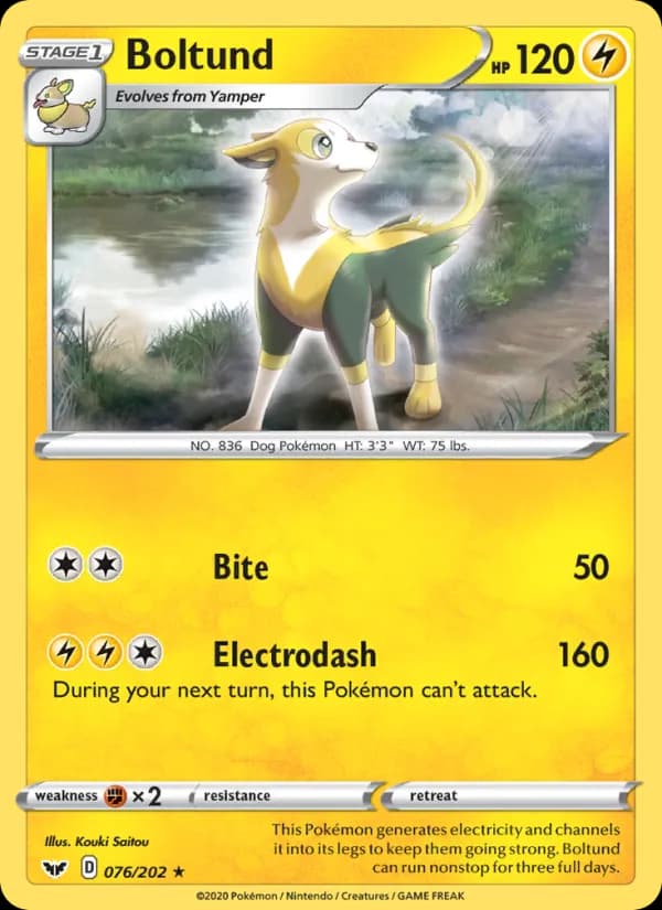 Boltund card in English