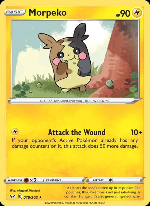 Morpeko card in English