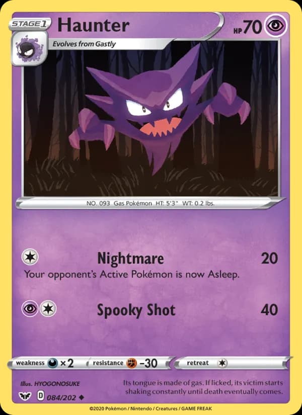 Haunter card in English