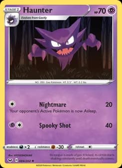 Haunter card in English