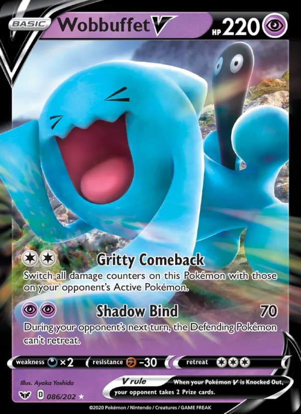 Wobbuffet V card in English