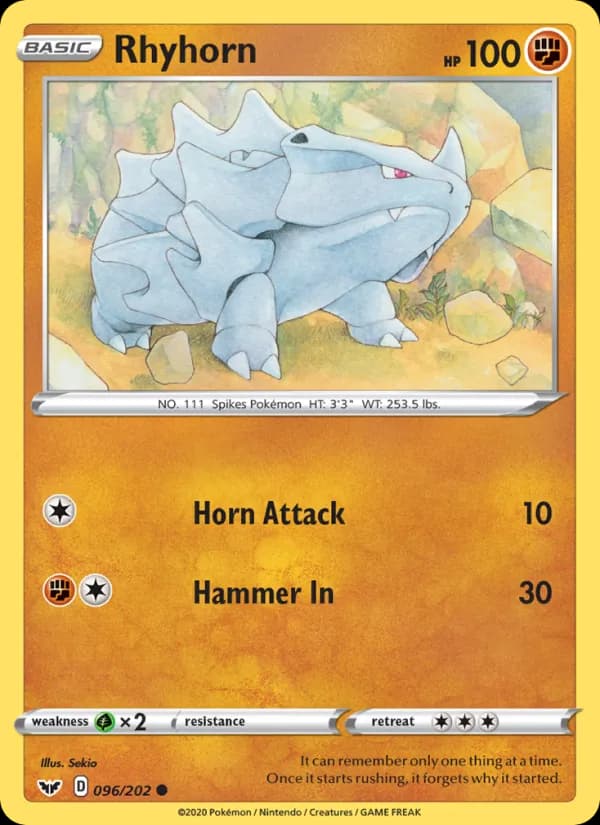 Rhyhorn card in English