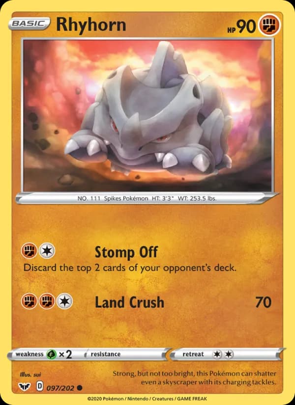 Rhyhorn card in English