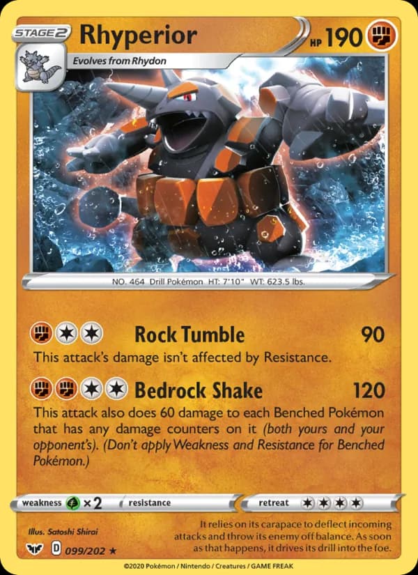 Rhyperior card in English