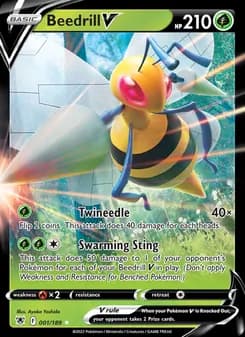 Beedrill V card in English