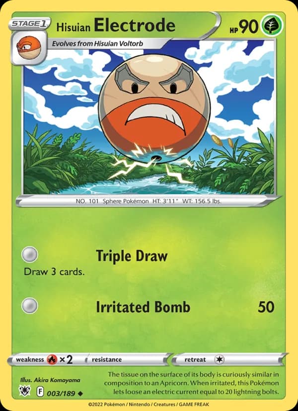 Hisuian Electrode card in English