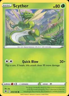 Scyther card in English