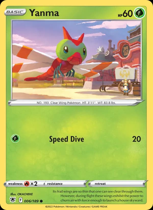 Yanma card in English