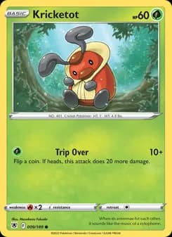 Kricketot card in English