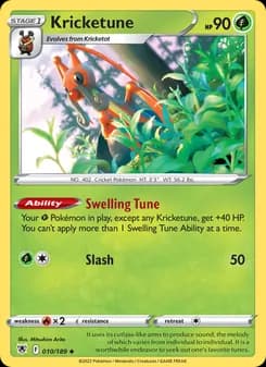 Kricketune card in English