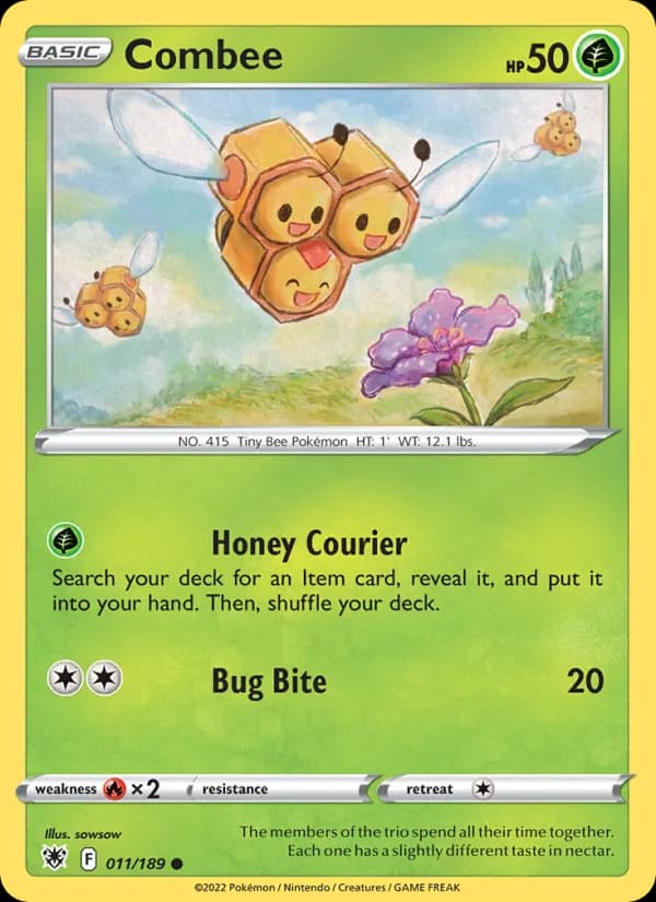Combee card in English