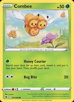 Combee card in English