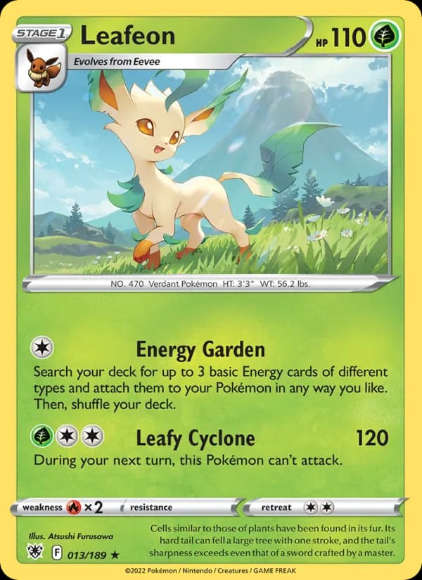Leafeon card in English