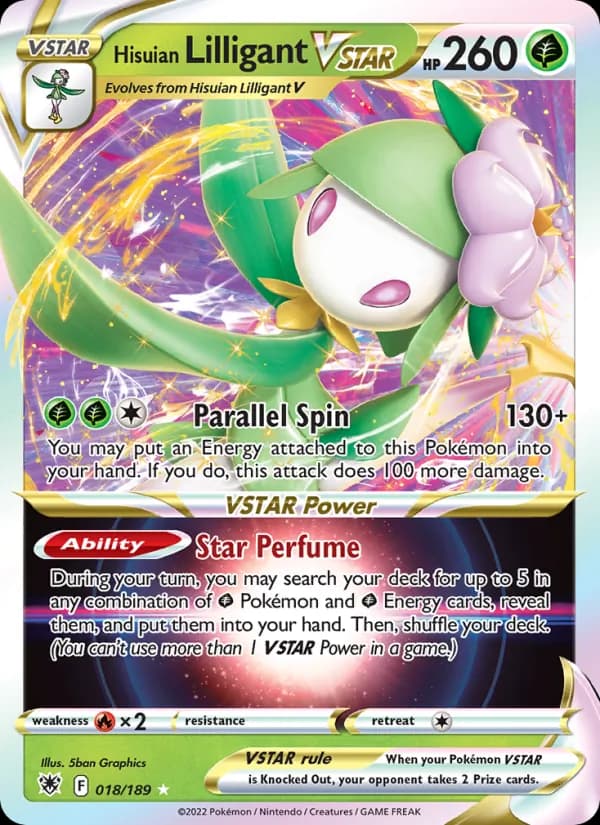 Hisuian Lilligant VSTAR card in English