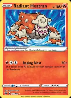 Radiant Heatran card in English