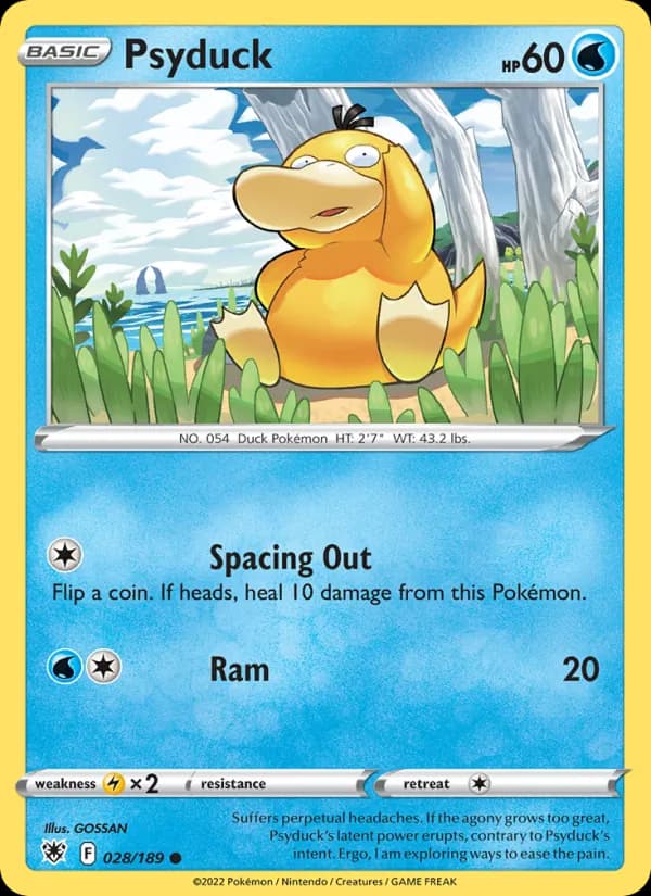 Psyduck card in English