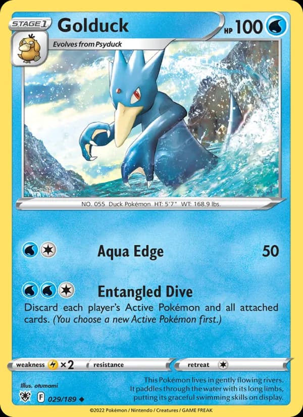 Golduck card in English