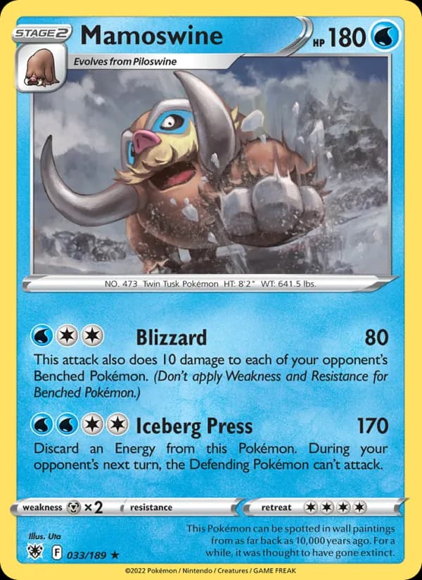 Mamoswine card in English