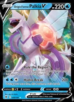 Origin Forme Palkia V card in English