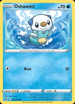 Oshawott card in English