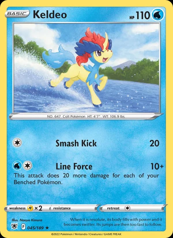 Keldeo card in English
