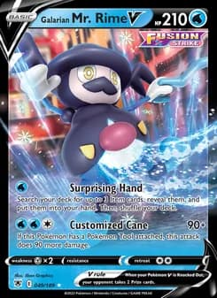 Galarian Mr. Rime V card in English