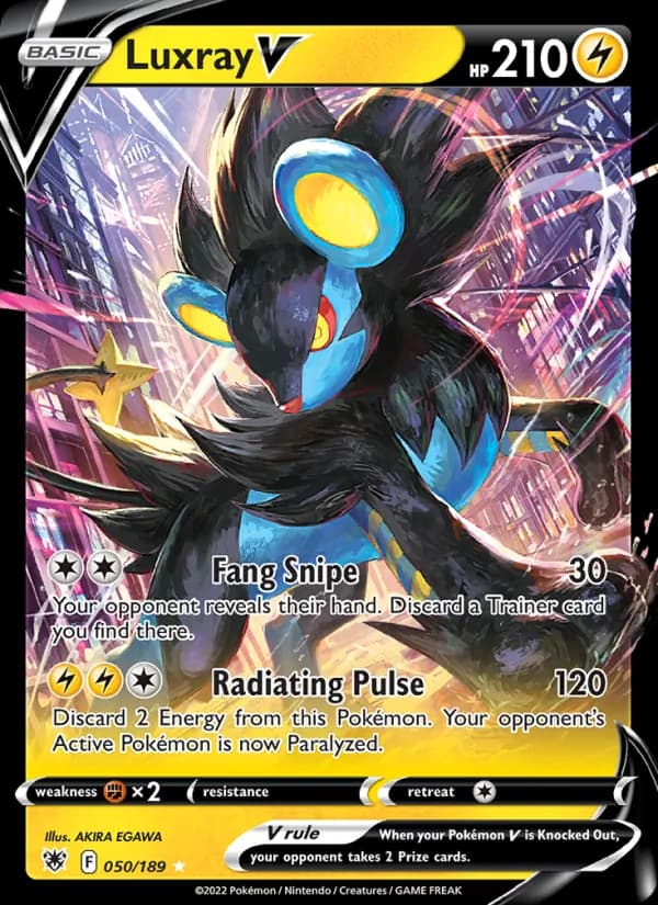 Luxray V card in English