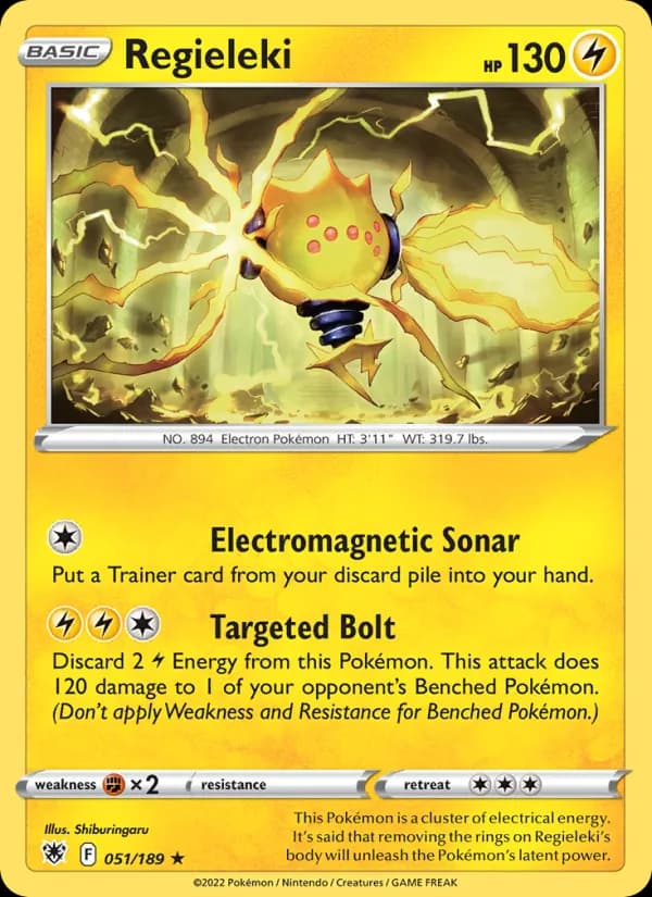 Regieleki card in English