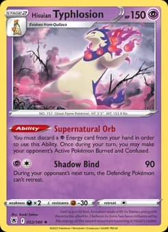 Hisuian Typhlosion card in English
