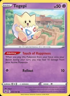 Togepi card in English