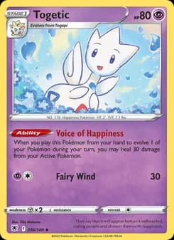 Togetic card in English