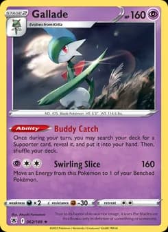 Gallade card in English