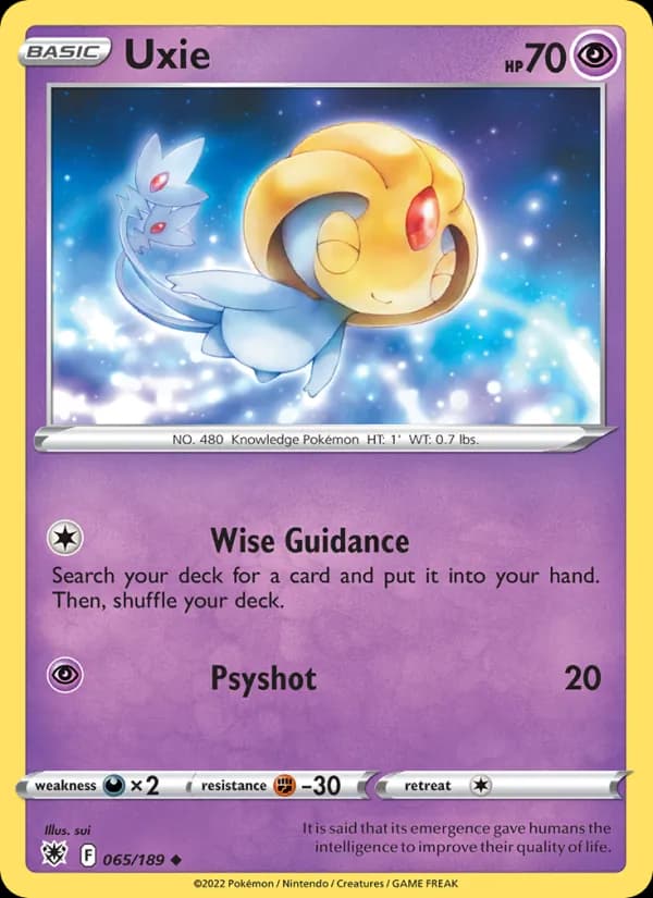 Uxie card in English