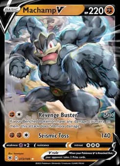 Machamp V card in English
