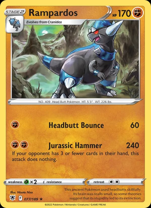 Rampardos card in English