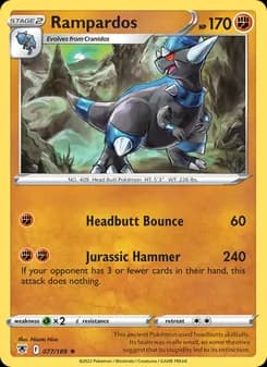 Rampardos card in English