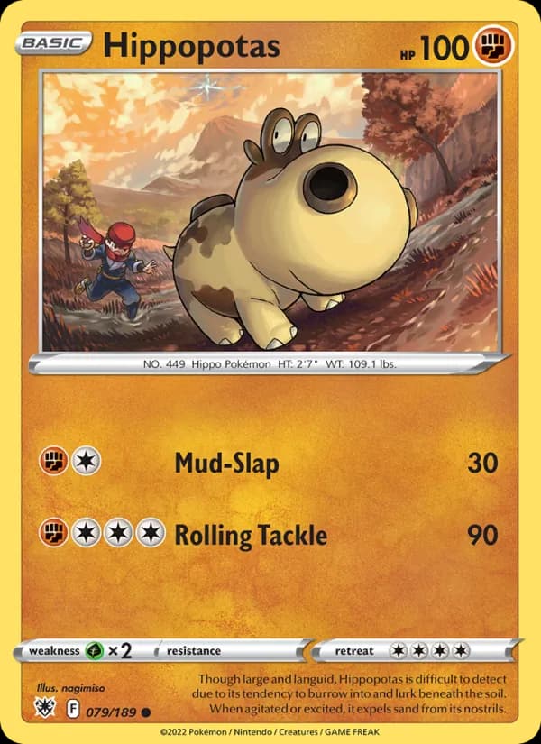 Hippopotas card in English