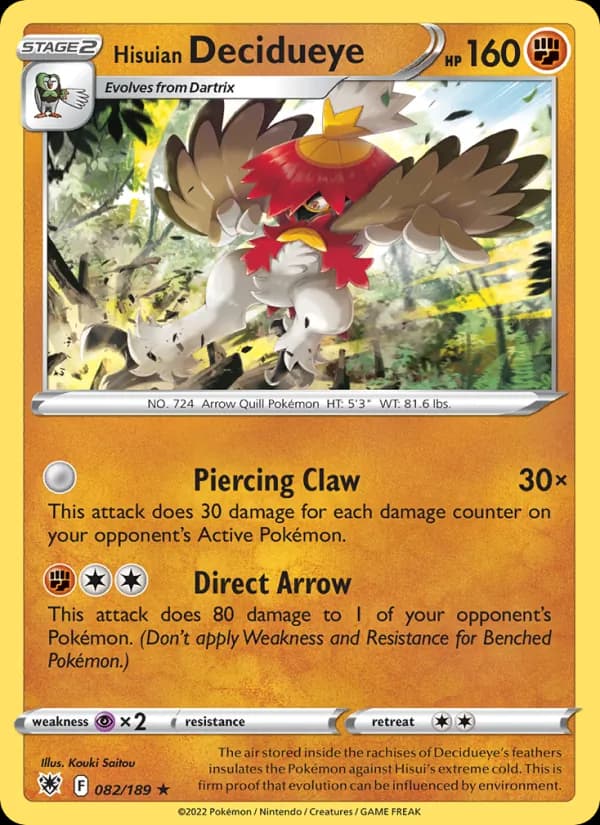 Hisuian Decidueye card in English