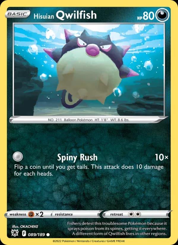 Hisuian Qwilfish card in English