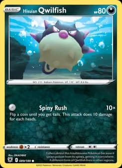 Hisuian Qwilfish card in English