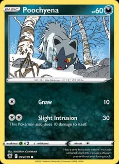 Poochyena card in English