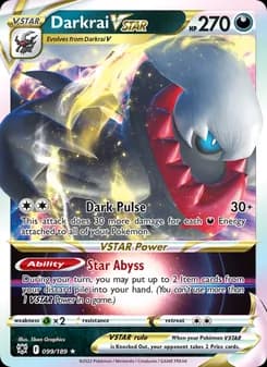 Darkrai VSTAR card in English