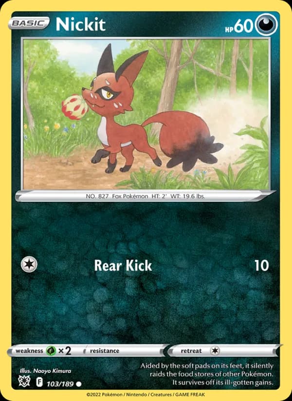 Nickit card in English